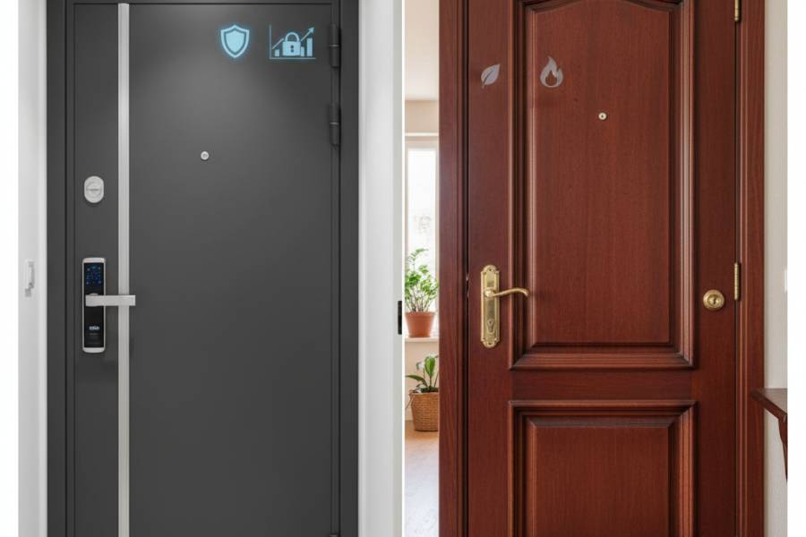 Çelik Kapı vs Ahşap Kapı: Hangisi Daha İyi?