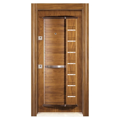 Lüks Kasa Kaplama Doğal Ahşap Kabartma Serisi S115 - Eymenta Çelik Kapı