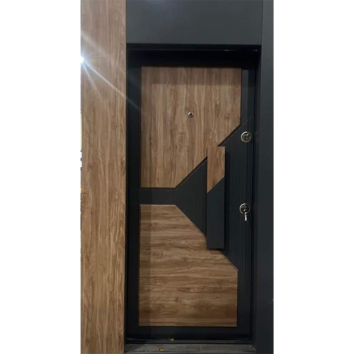 Lüks Kasa Kaplama Doğal Ahşap Kabartma Serisi S116 - Eymenta Çelik Kapı