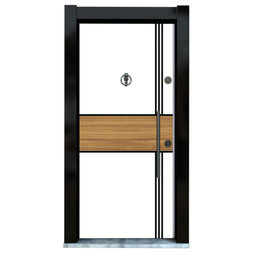 Beyaz Çelik Kapı 3 Boyutlu Beyaz Çelik Kapı - Eymenta Çelik KAPI