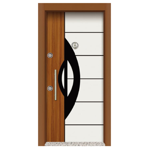 Beyaz Çelik Kapı Beyaz Kahverengi - Eymenta Çelik KAPI