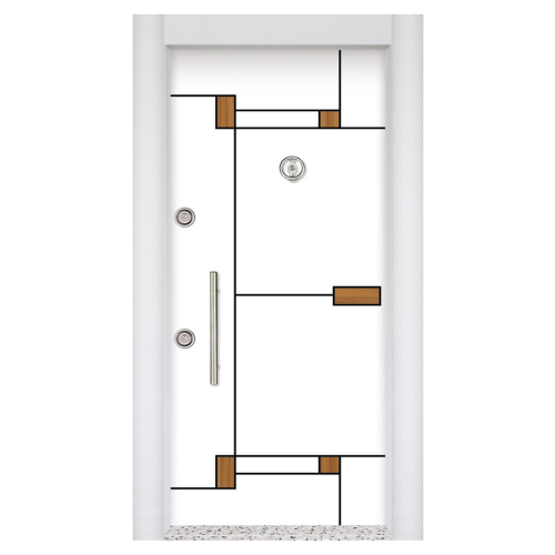 Beyaz Çelik Kapı Beyaz Model - Eymenta Çelik Kapı