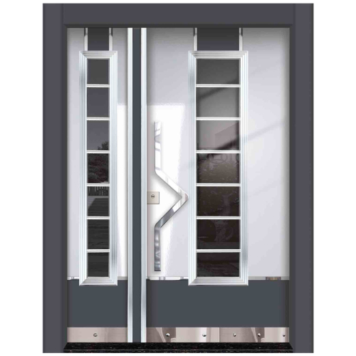 Beyaz Çelik Kapı Gri Beyaz - Eymenta Çelik Kapı